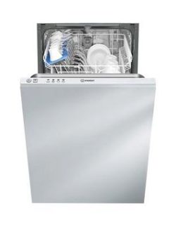 Indesit Disr14B Fully Integrated Slim-Line Dishwasher Wh - Dishwasher With Installation